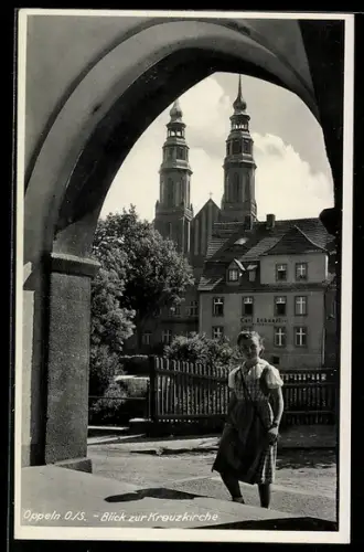 AK Oppeln, Blick zur Kreuzkirche