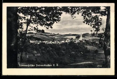 AK Pabneukirchen, Panoramablick auf den Ort
