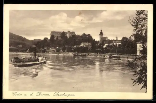 AK Grein a. d. Donau, Schloss und Kirche