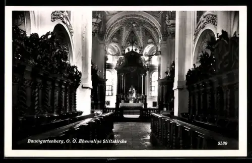 AK Baumgartenberg /O.-Ö., Ehemalige Stiftskirche, Innenansicht