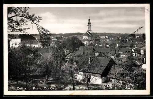 AK Zell a. d. Pram, Kirche im Ortszentrum