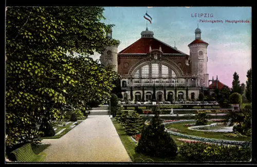 AK Leipzig, Palmengarten Hauptgebäude