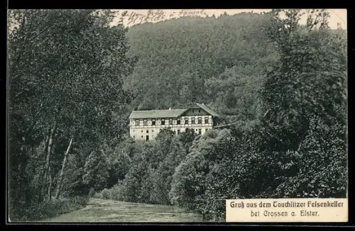 AK Crossen a. Elster, Tauchlitzer Felsenkeller