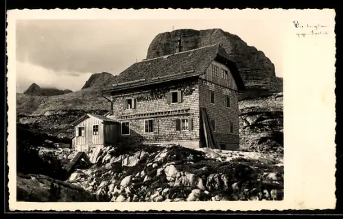AK Wiesberg-Haus, Blick gegen Dachstein