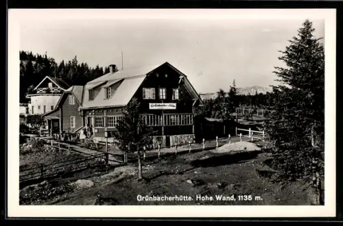 AK Grünbacherhütte, Partie an der Berghütte