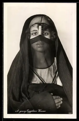 AK Egypte, Type de jeune fille égyptienne, junge Ägypterin