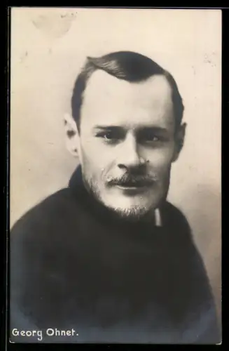 AK Porträt Georg Ohnet, Journalist & Schriftsteller