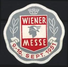 Reklamemarke Wien, Wiener Messe 1951, Hermes-Symbol