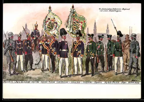 AK 10. Sächs. Inf.-Regt. mit seinen Stammtruppen, 1924