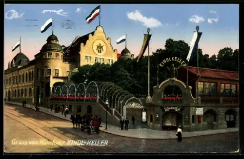 AK München-Haidhausen, Münchner Kindl-Keller, Rosenheimerstrasse 18