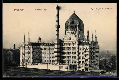 AK Dresden, Yenidze-Zigarettenfabrik, Weisseritzstrasse