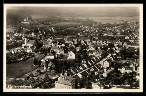 AK Fürstenfeldbruck, Totalansicht, Fliegeraufnahme