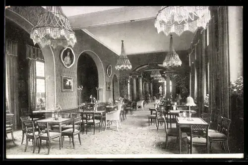 AK Berlin, Kaufhaus A. Wertheim Leipziger Strasse, Tee-Raum