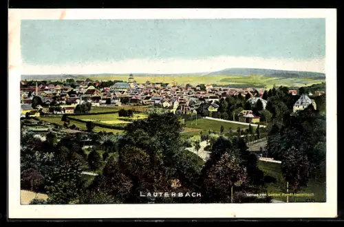 AK Lauterbach, Panoramaansicht der Stadt