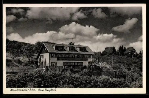 AK Manderscheid /Eifel, Hotel-Pension Haus Burgblick