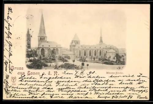 AK Essen a. d. R., Münster-Kirche