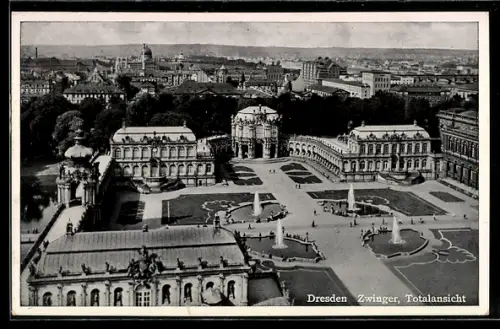 AK Dresden, Zwinger, Totalansicht