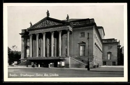 AK Berlin, Staatsoper Unter den Linden
