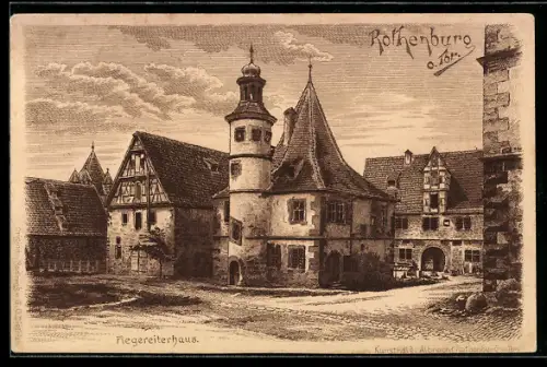 Künstler-AK Rothenburg o. T., Hegereiterhaus