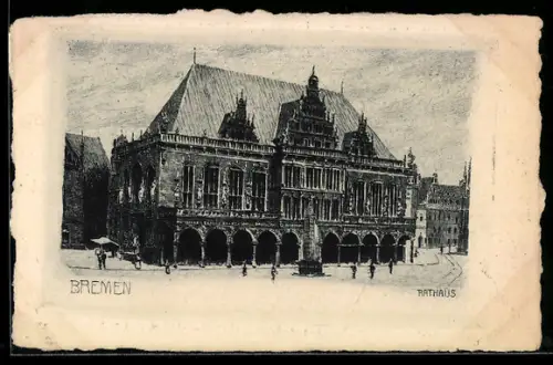 Künstler-AK Bremen, Rathaus