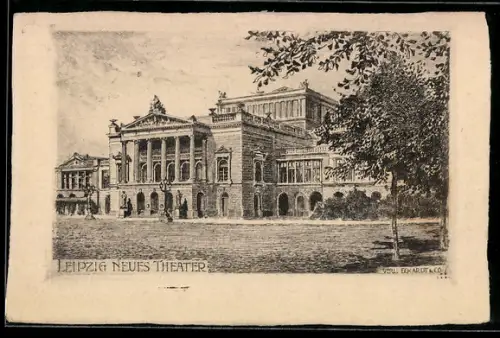 Künstler-AK Leipzig, Neues Theater