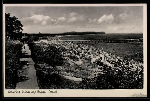 AK Göhren auf Rügen, Strand