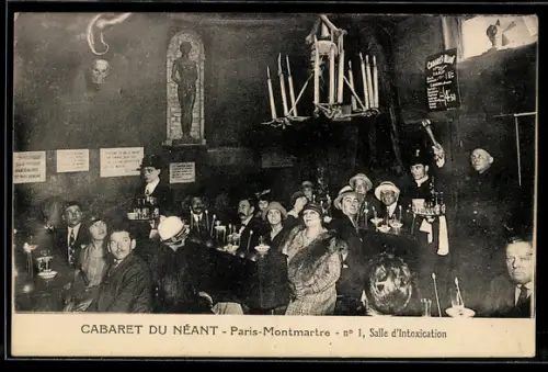 AK Paris-Montmartre, Cabaret du Neant, n° 1, Salle d`Intoxication