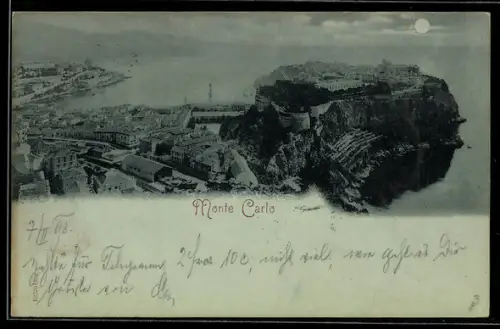 Mondschein-AK Monte Carlo, Panorama