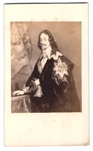 Fotografie Portrait König Carl I. von England, nach einem Gemäld evon Anton van Dyck