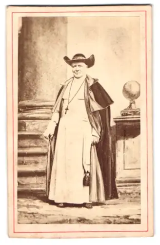 Fotografie Portrait Papst Pius der IX. im Ornat