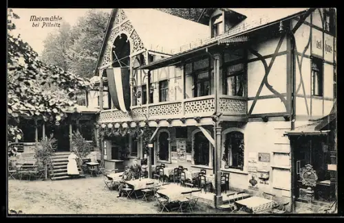 AK Dresden-Pillnitz, Gasthaus Meixmühle