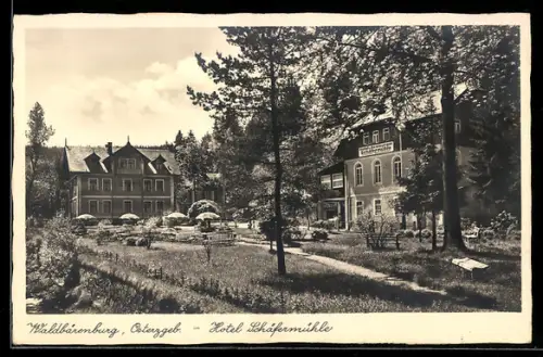 AK Waldbärenburg /Osterzgeb., Hotel Schäfermühle Paul Kirsten