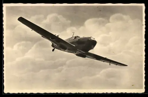 AK Jagdflugzeug Messerschmitt Me-109 im Fluge