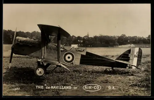 AK Britisches Airco 9 Schlepp-Flugzeug