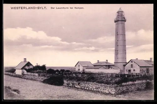 AK Westerland, Leuchtturm bei Kampen