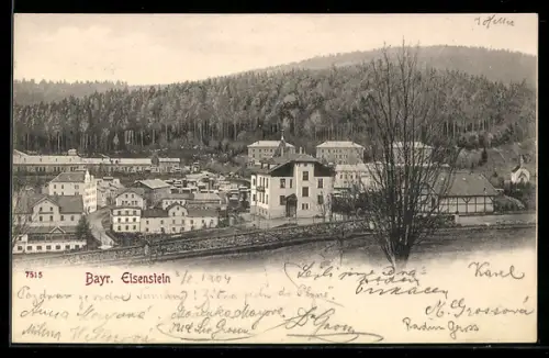 AK Bayr. Eisenstein, Gesamtansicht aus der Vogelschau
