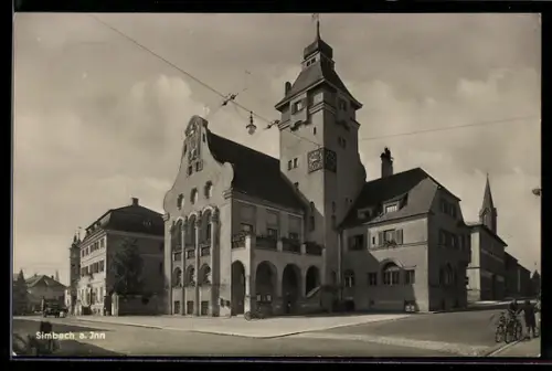 AK Simbach a. Inn, Partie am Rathaus