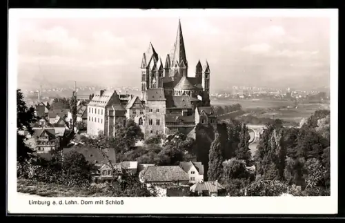 AK Limburg a. d. Lahn, Dom mit Schloss, Ortsansicht