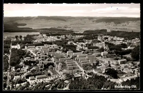 AK Waldkraiburg /Obb., Gesamtansicht der Stadt vom Flugzeug aus