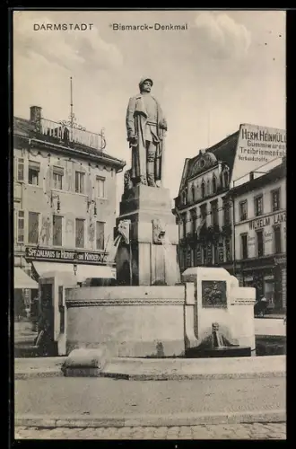 AK Darmstadt, Bismarck-Denkmal
