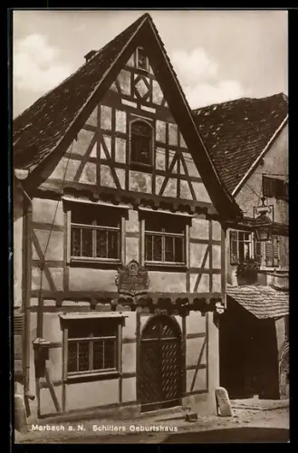 AK Marbach a. N., Schillers Geburtshaus