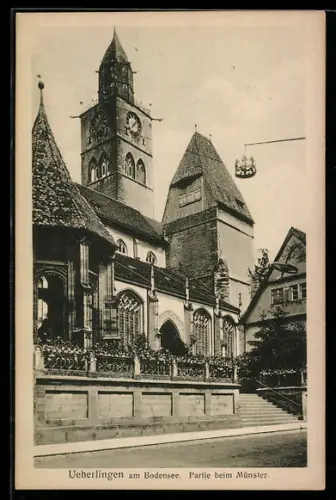AK Ueberlingen am Bodensee, Partie beim Münster