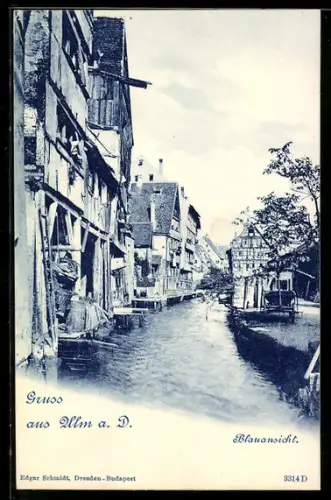 AK Ulm a. D., Blauansicht