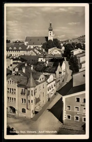 AK Grafenau / Bayr. Ostmark, strasse von oben