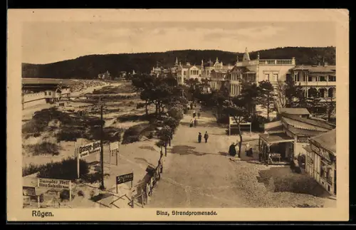 AK Binz /Rügen, Strandpromenade