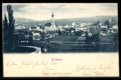 AK Triftern, Teilansicht mit Kirche
