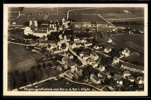AK Rot, Ortsansicht vom Flugzeug aus