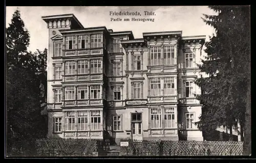 AK Friedrichroda /Thür., Hotel-Pension Iris am Herzogsweg