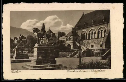 AK Goslar, Denkmäler am Kaiserhaus