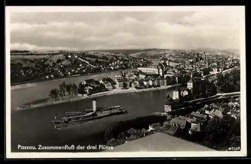 AK Passau, Zusammenfluss der drei Flüsse